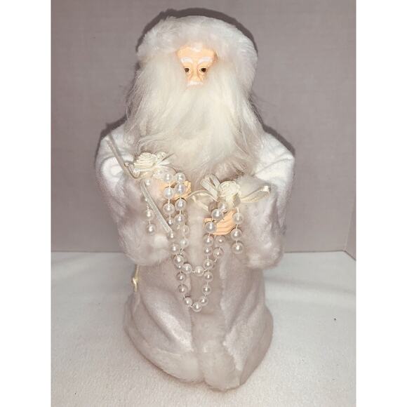 Christmas Timeless Treasures Victorian Collectibles Tree Topper Table Top Santa - Picture 1 of 12